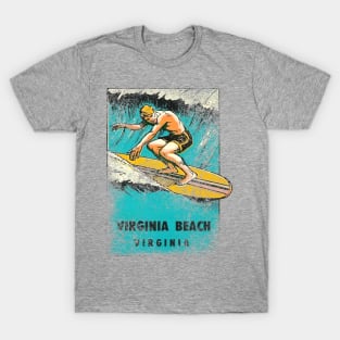 Virginia Beach Vintage Surfing T-Shirt